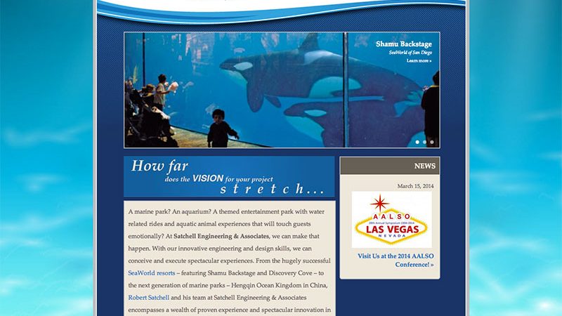 Screenshot of the Satchell Engineering website
