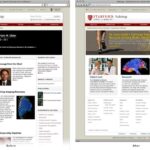 Screenshot of the Stanford Radiology website, Stanford University